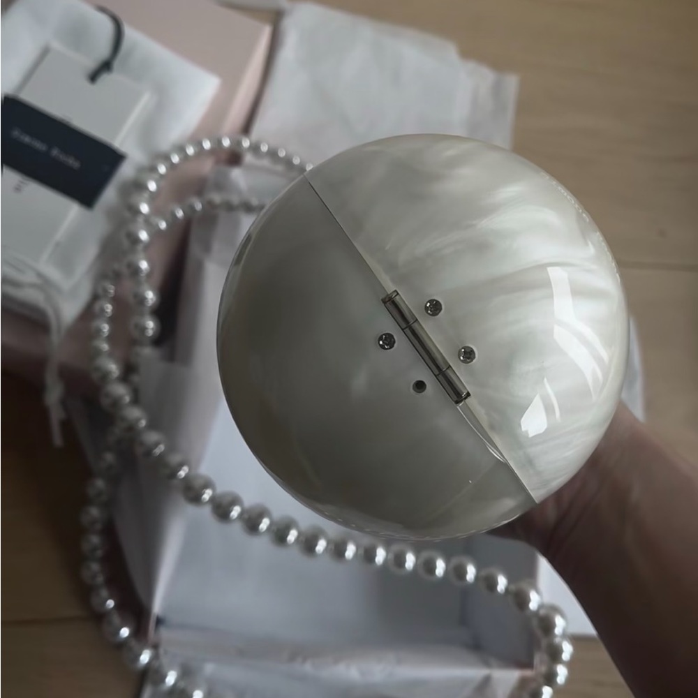 SIMONE ROCHA Micro Egg Pearl-Effect Cross-Body Bag - Picture 10 of 12